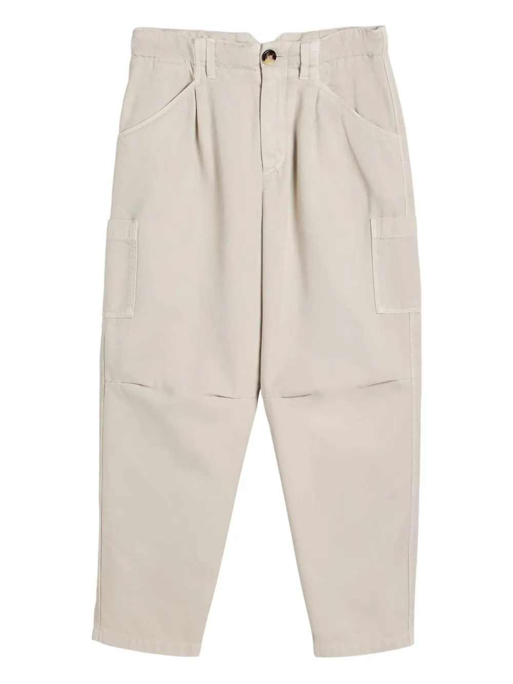 Brunello Cucinelli Kids pleated pocketed casual trousers Beige