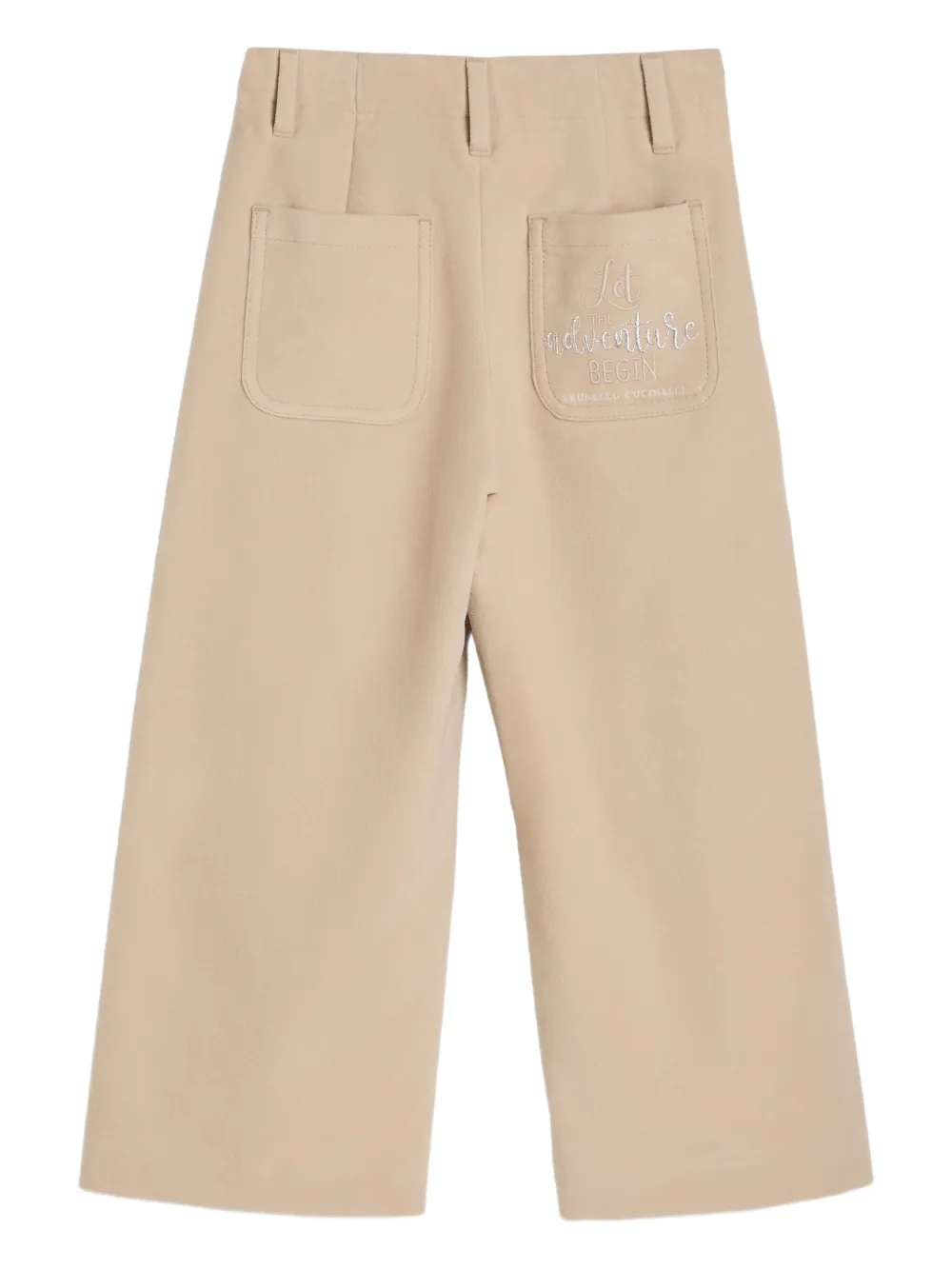 Brunello Cucinelli Kids pleated trousers | Girls Casual Trousers | Image 2