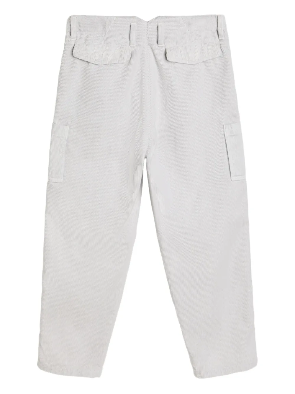Brunello Cucinelli Kids Ribfluwelen cargo broek Grijs