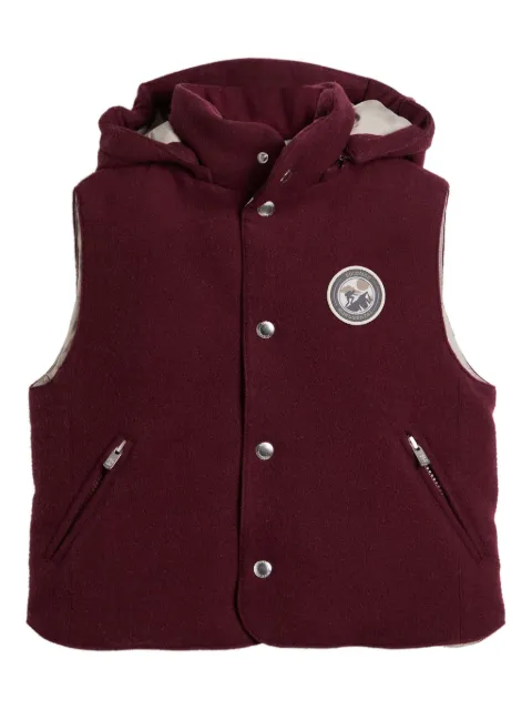 Brunello Cucinelli Kids chaleco con capucha