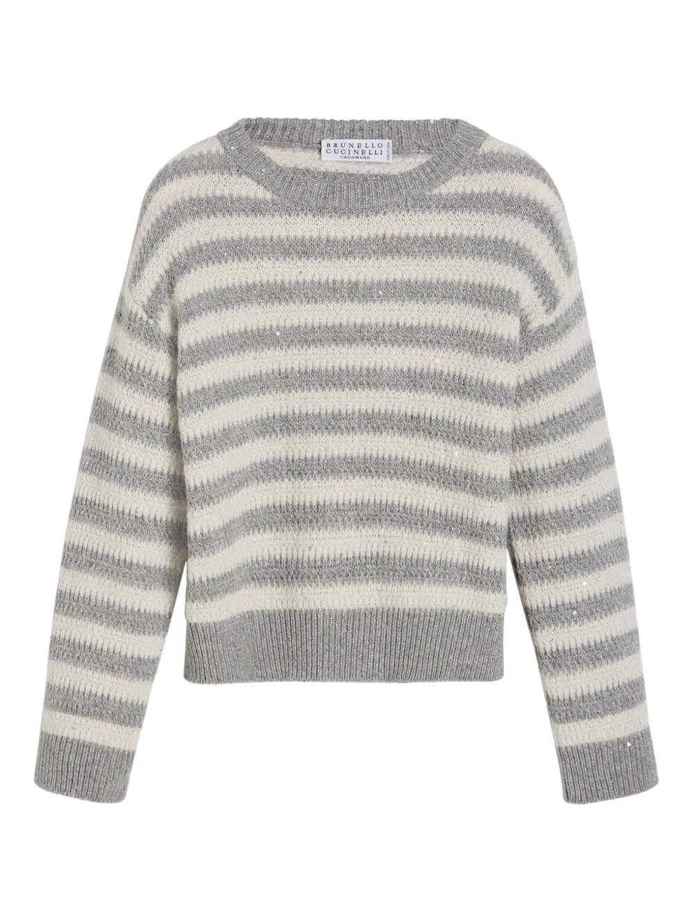 Brunello Cucinelli Kids Trui met pailletten Grijs