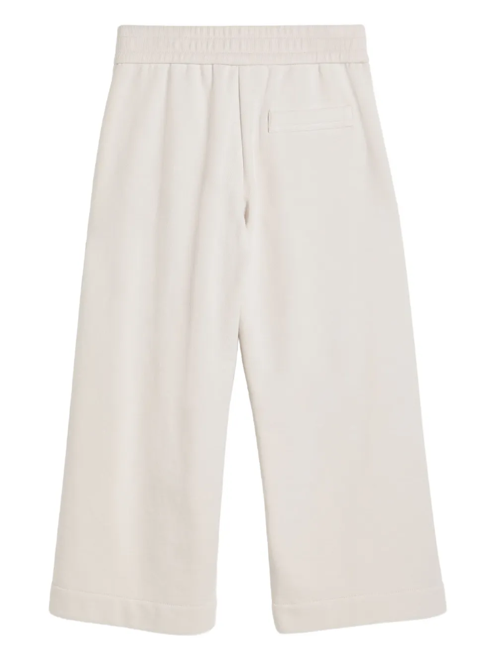 Brunello Cucinelli Kids pleated-front drawstring trousers Beige