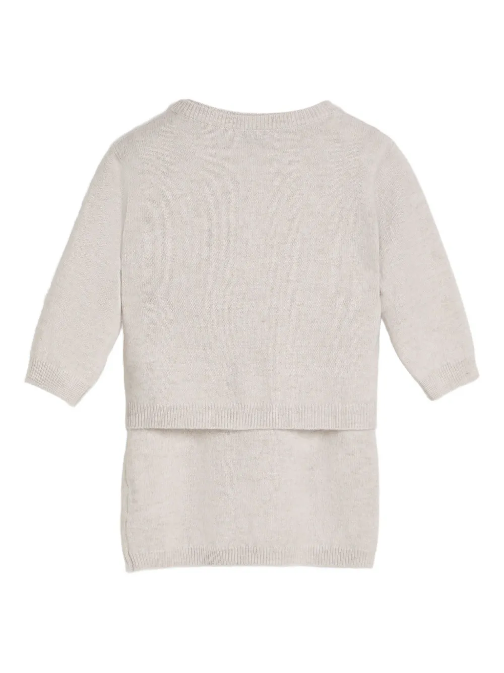 Brunello Cucinelli Kids Kasjmier rokset met borduurwerk - Beige
