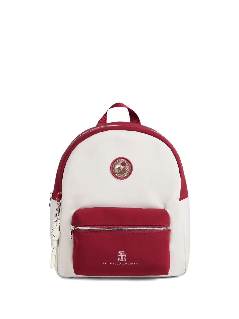 Brunello Cucinelli Kids sac à dos à poches zippées | tons neutres | Image 1