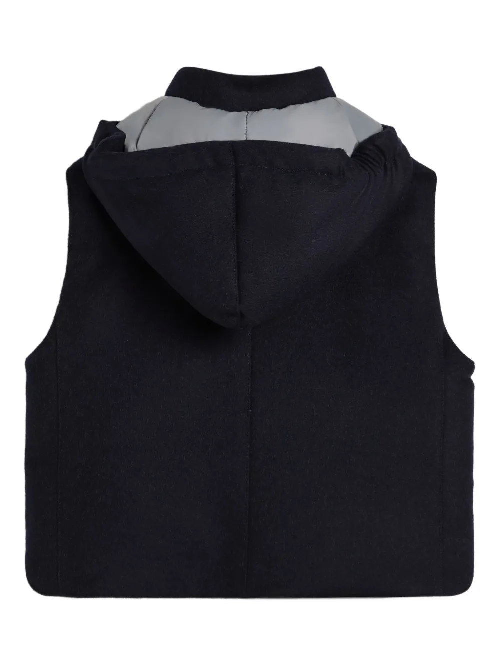 Brunello Cucinelli Kids Bodywarmer met geborduurd logo Zwart