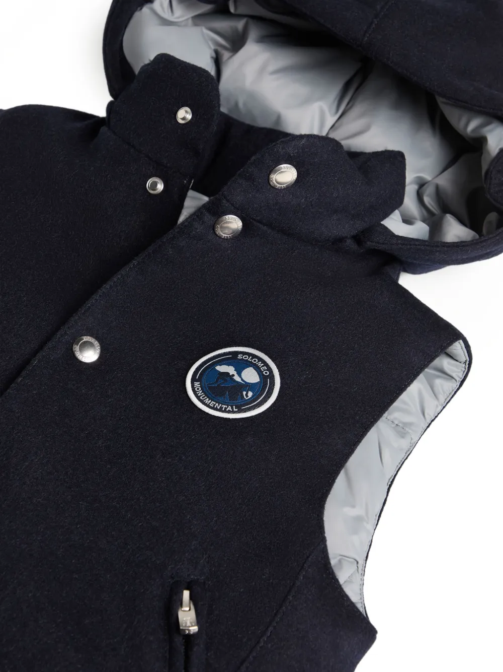 Brunello Cucinelli Kids Bodywarmer met geborduurd logo Zwart