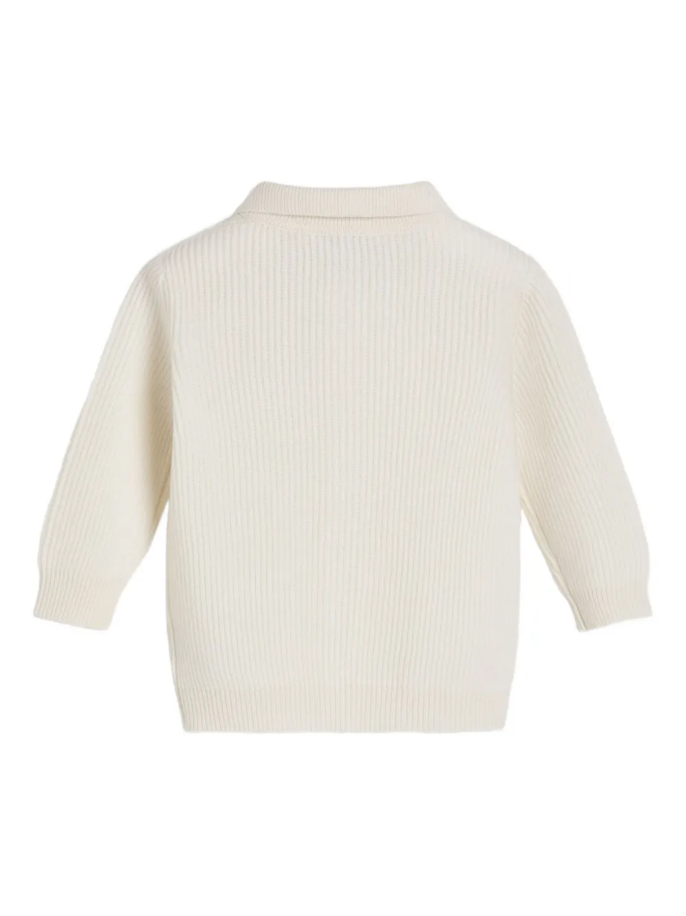 Brunello Cucinelli Kids ribbed polo-neck cardigan | Cardigans | Image 2