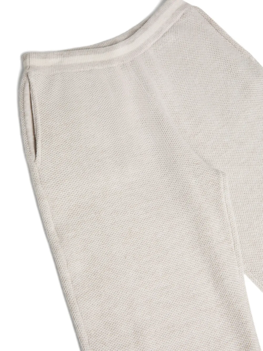 Brunello Cucinelli Kids Kasjmier broek Beige