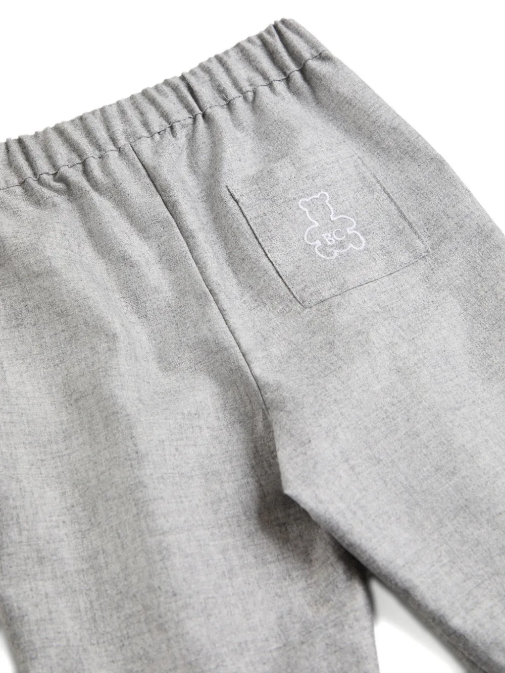 Brunello Cucinelli Kids Broek met geplooide zak Grijs