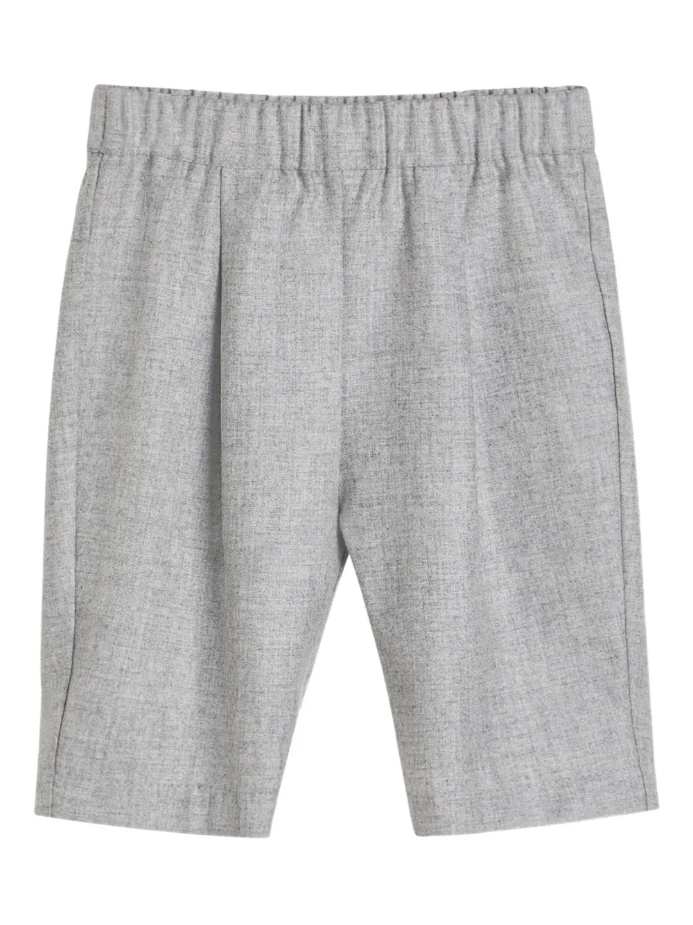 Brunello Cucinelli Kids Broek met geplooide zak Grijs