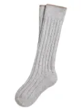 Brunello Cucinelli Kids knit ribbed socks - Grey