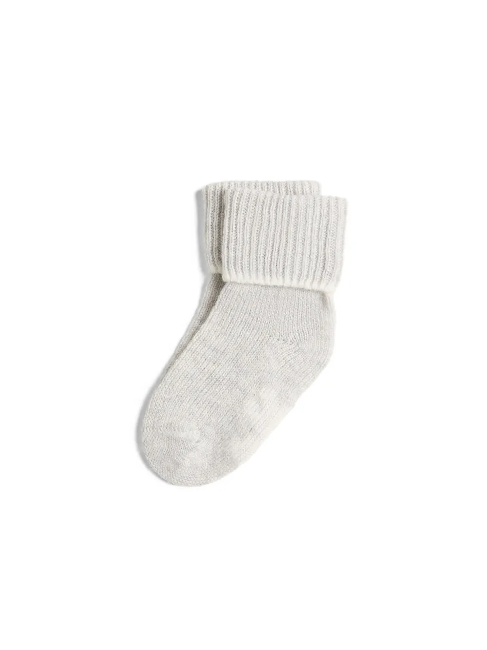 Brunello Cucinelli Kids Calzini a coste in cashmere - Grigio