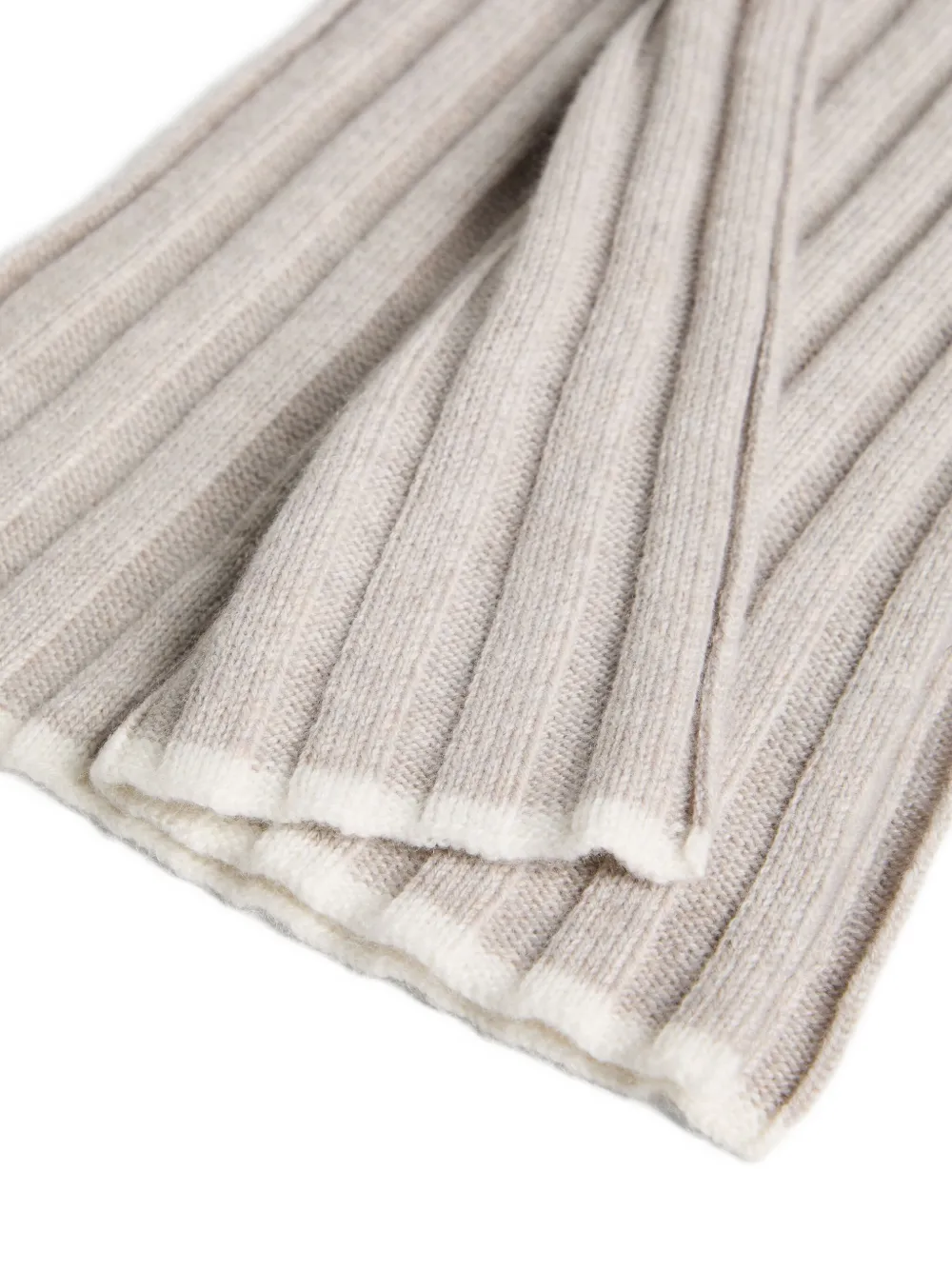Brunello Cucinelli Kids ribbed-knit cashmere scarf | Teen Boy Accessories | Image 2