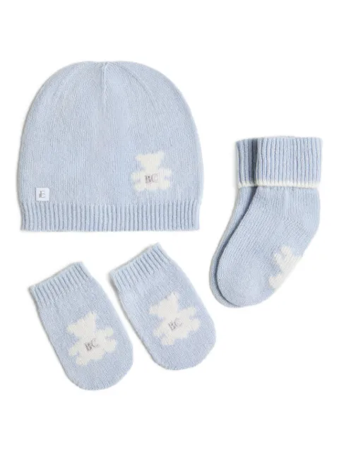 Brunello Cucinelli Kids cashmere beanie hat set 