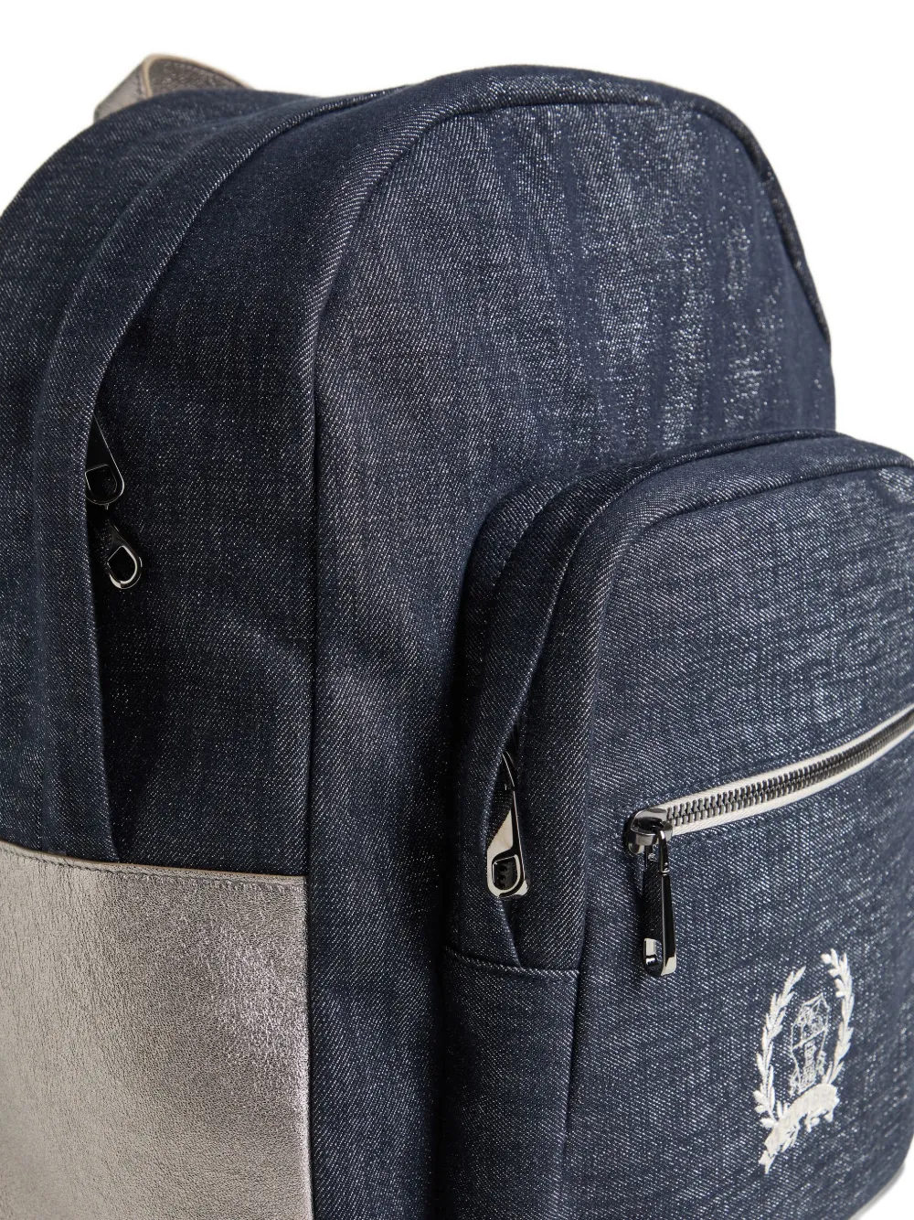 Brunello Cucinelli Kids Sparkling rugzak van spijkerstof Blauw