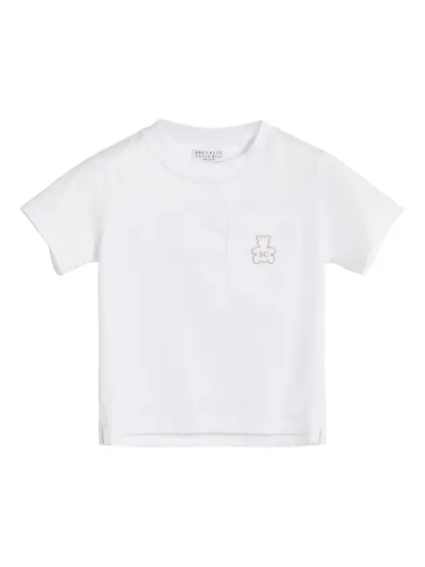 Brunello Cucinelli Kids Bernie Baby pocket T-shirt