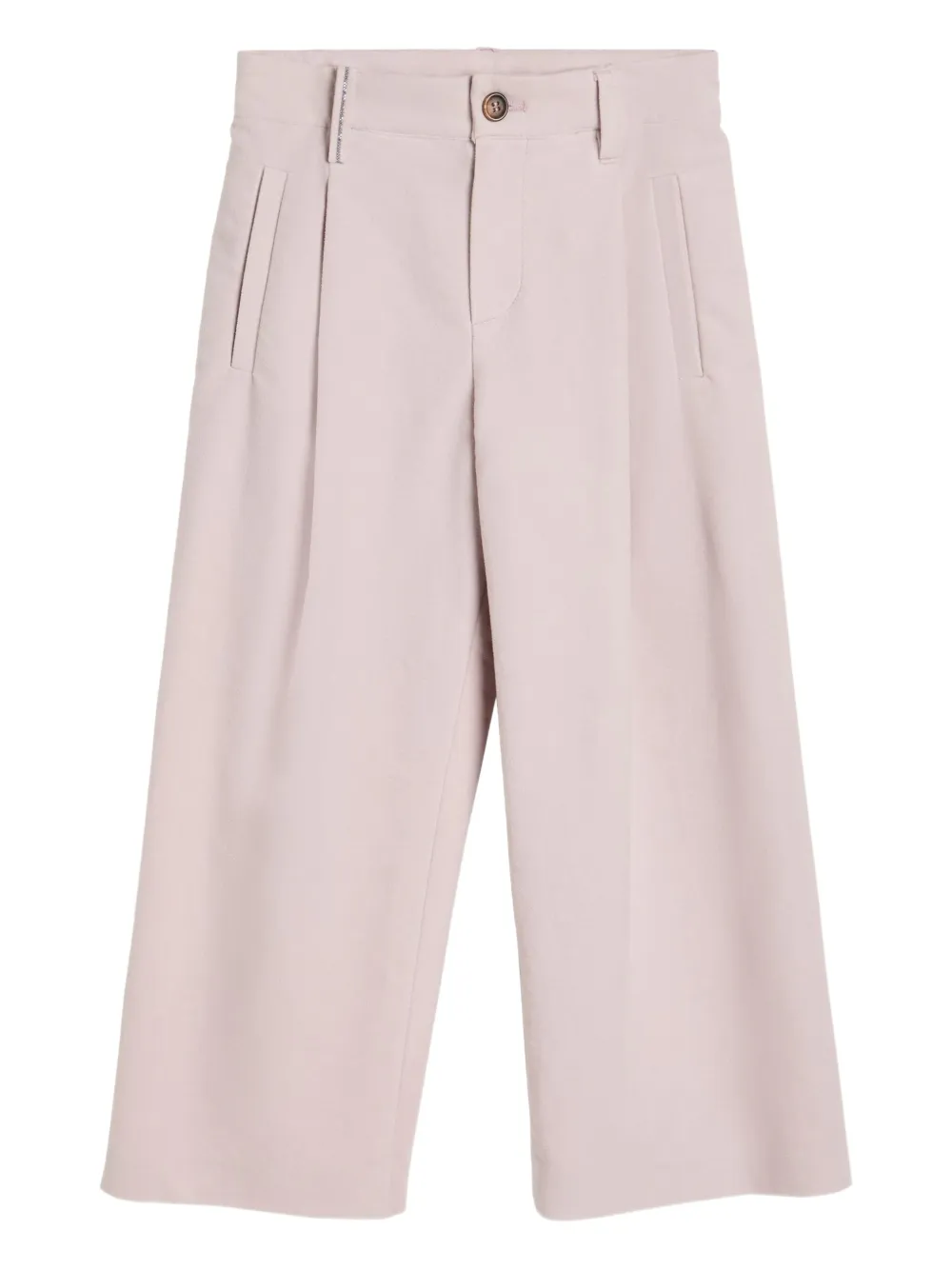 Brunello Cucinelli Kids pleated-front trousers | Pink | Image 1