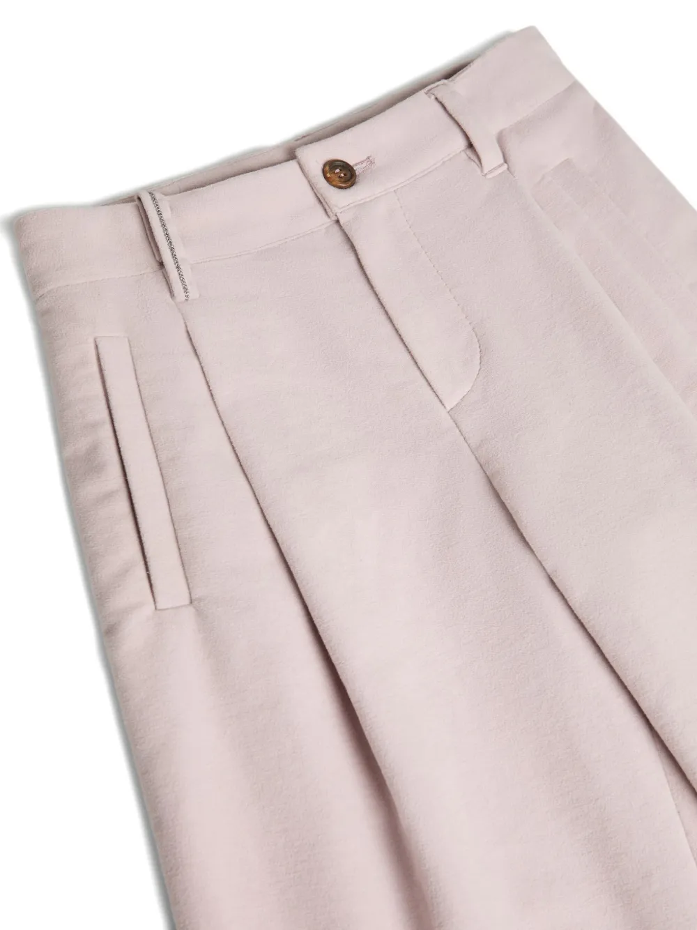Brunello Cucinelli Pleated-front Trousers In Pink