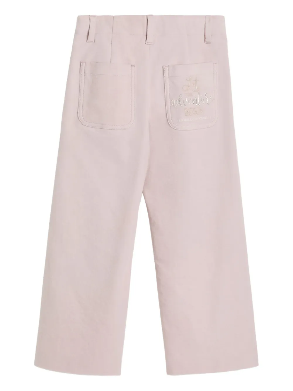 Brunello Cucinelli Kids pleated-front trousers | Girls Smart Trousers | Image 2