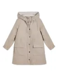 Brunello Cucinelli Kids hooded padded coat - Neutrals