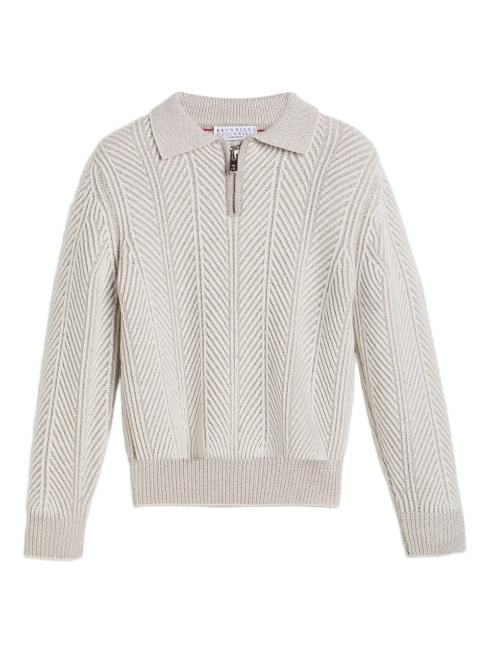 Brunello Cucinelli Kids Vanisé trui met polokraag Wit