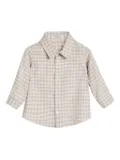 Brunello Cucinelli Kids Bernie Baby gingham-check shirt - Neutrals