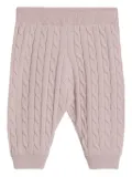 Brunello Cucinelli Kids Bernie Baby cable-knit trousers - Pink
