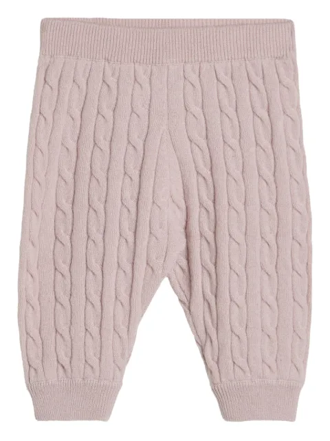 Brunello Cucinelli Kids Bernie Baby cable-knit trousers