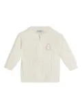 Brunello Cucinelli Kids Bernie Baby cable-knit cardigan - White