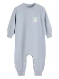 Brunello Cucinelli Kids teddy-applique cashmere coverall - Blue