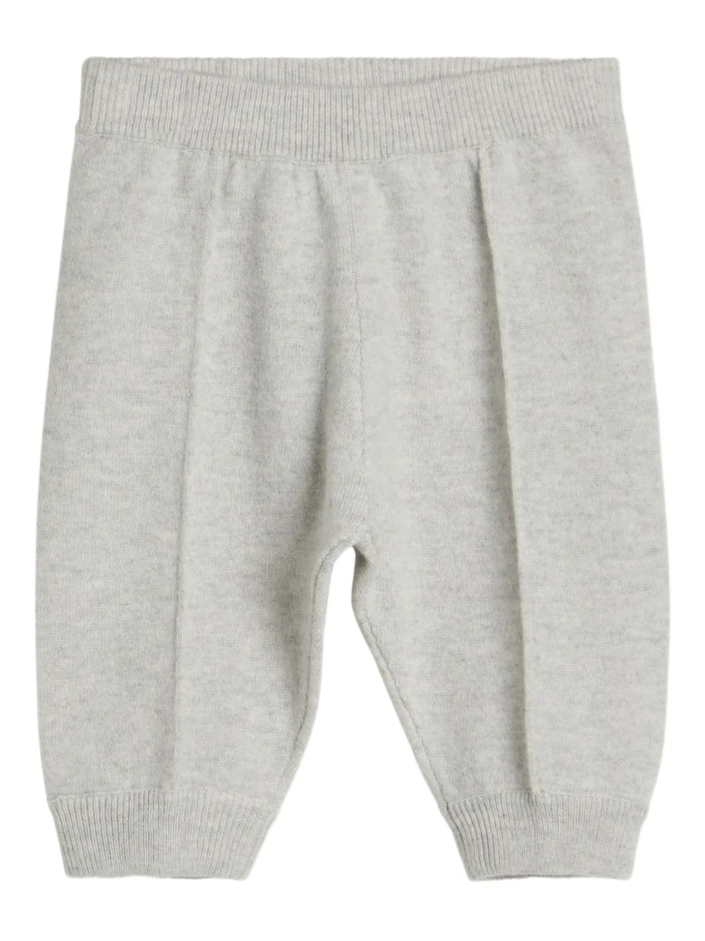 Brunello Cucinelli Kids Bernie Baby kasjmier geribbelde broek Grijs