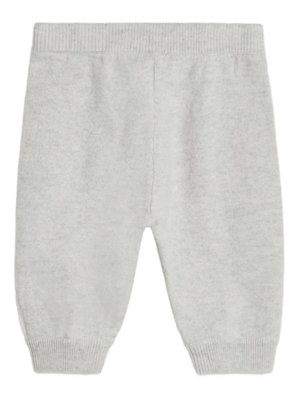 Brunello Cucinelli Kids Bernie Baby kasjmier geribbelde broek Grijs