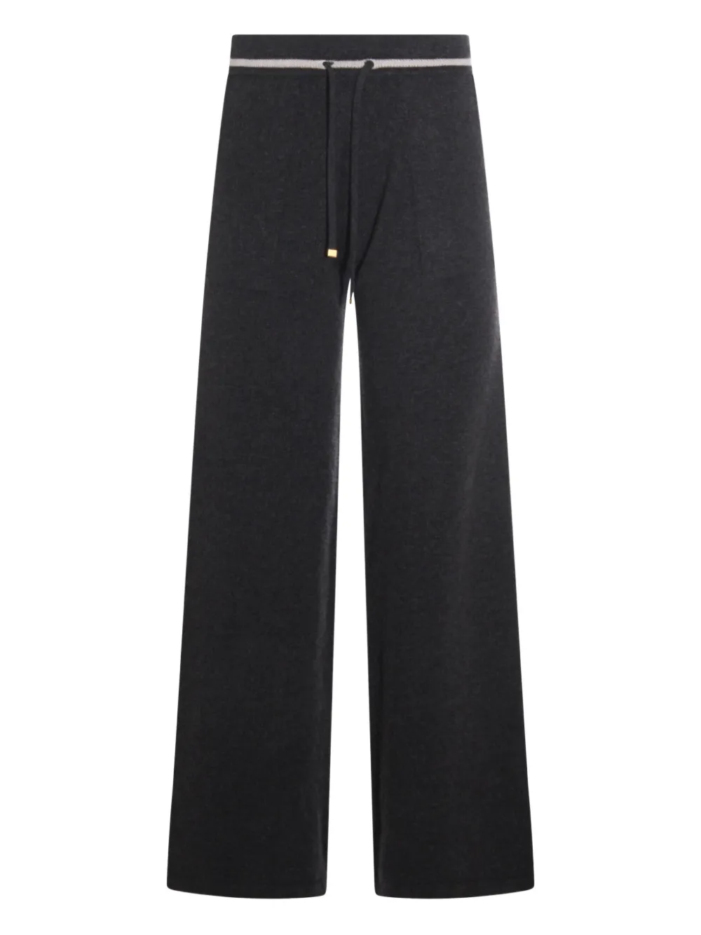 Eleventy Drawstring-waist Straight Trousers In Gray
