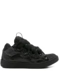 Lanvin lace-up textured sneakers - Black