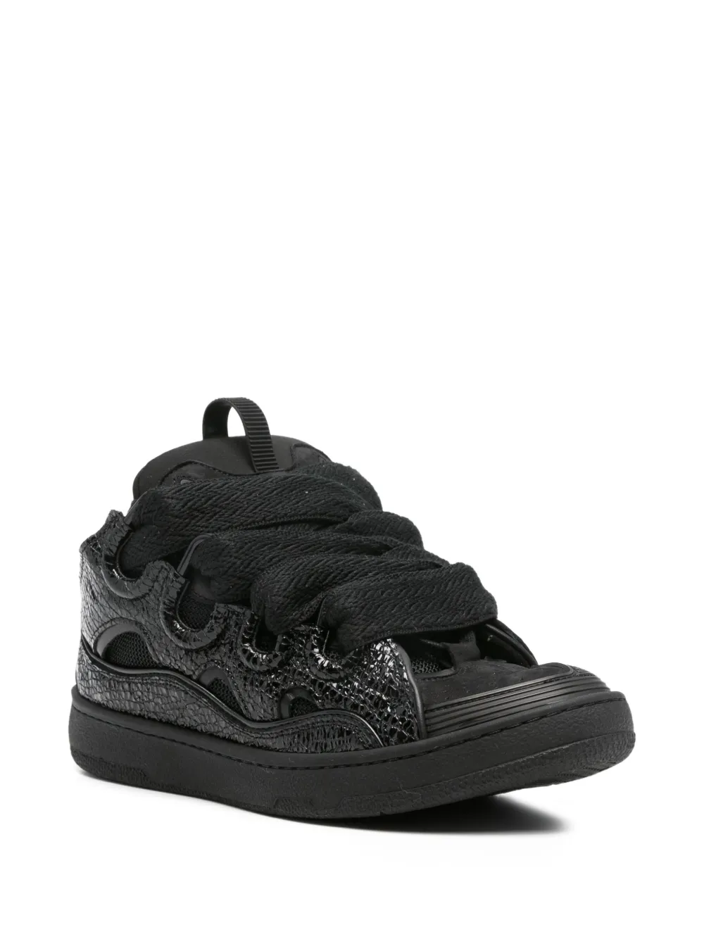 Lanvin lace-up textured sneakers | Low-Tops | Image 2