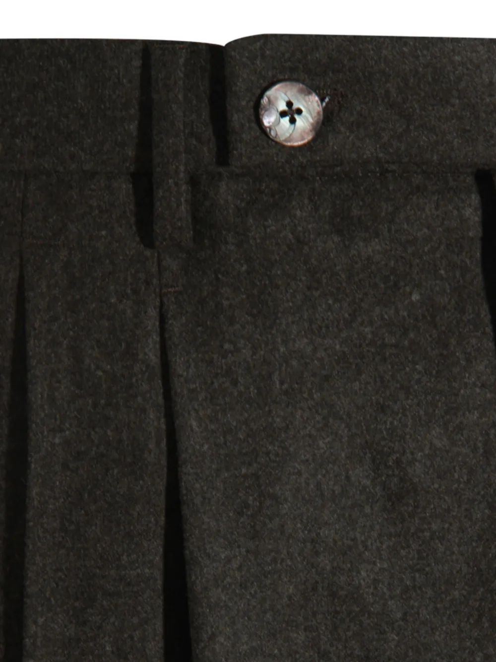 Gta Pantalone Pleated-cuff Trousers In Brown