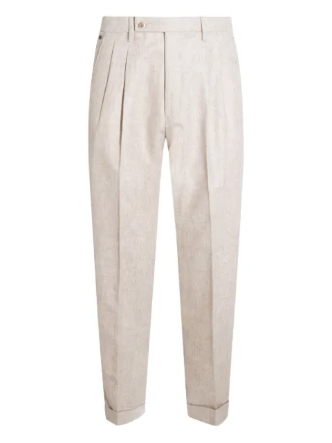 GTA  Pantalone pleated virgin-wool trousers