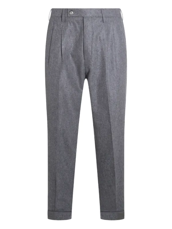 GTA Pantalone プリーツ ウールパンツ | グレー | FARFETCH JP
