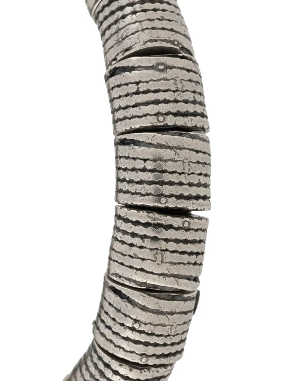 Goti Stacked-disc Leather Bracelet In Black
