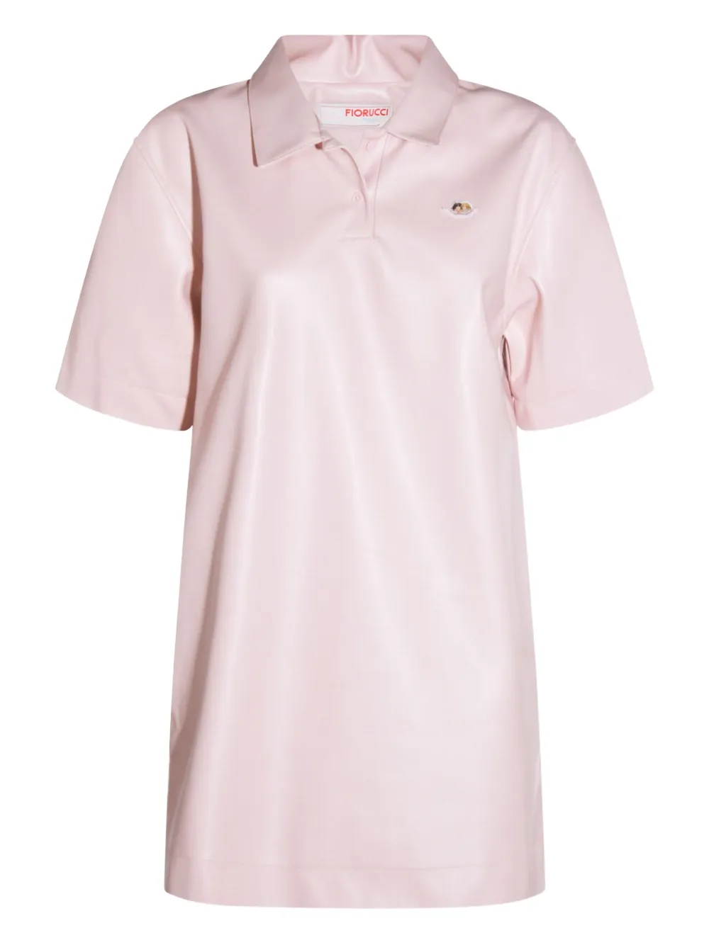 Fiorucci Angel-embellished Polo Dress In Pink