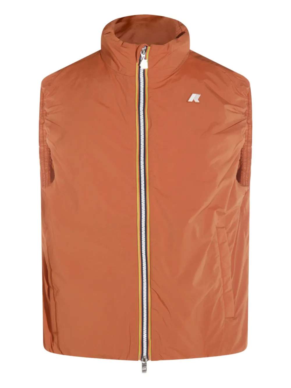 K-Way Valen Stretch top met ritssluiting en logo Oranje
