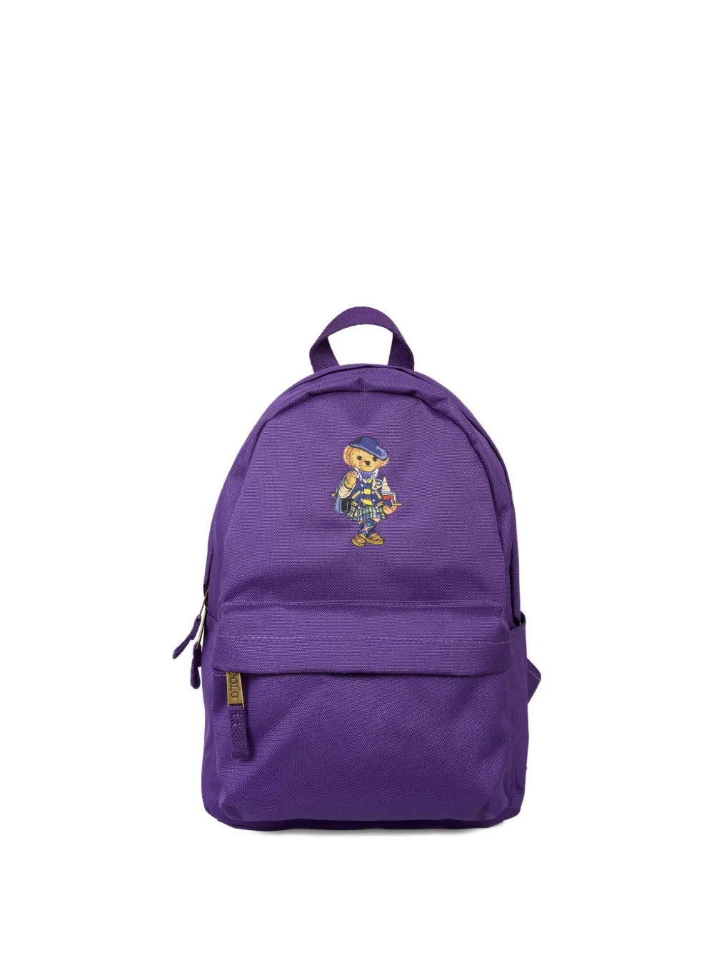POLO RALPH LAUREN KIDS Bear-embroidered backpack Paars