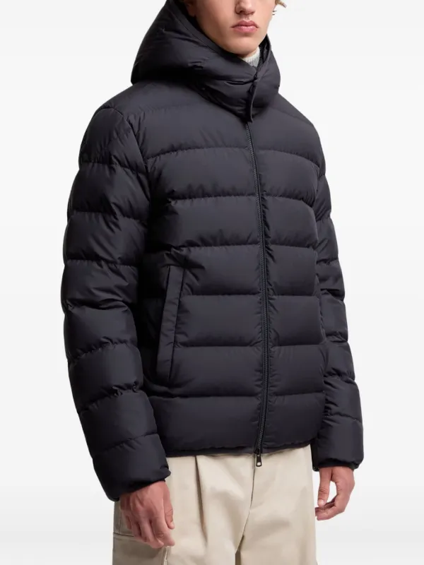 Moncler フーデッド キルティングジャケット | ブラック