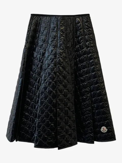 Moncler falda midi con diseño plisado