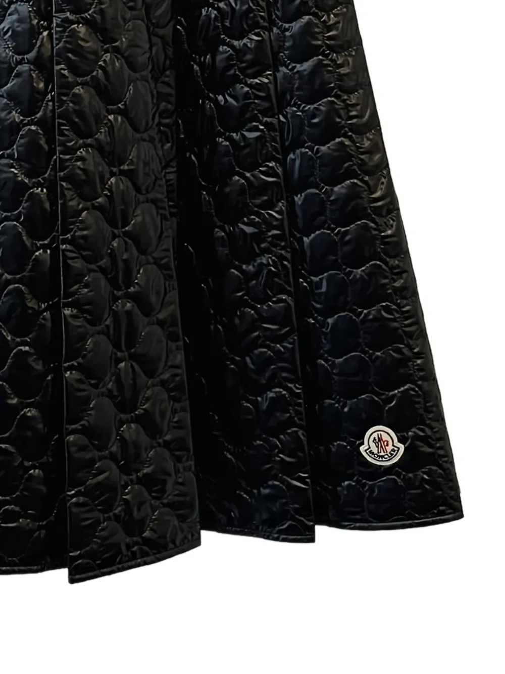 Moncler quilted pleated midi skirt - Zwart