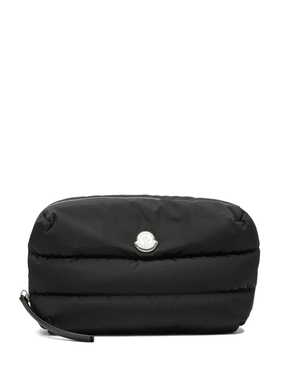 Moncler Quilted-pattern Clutch Bag In Black