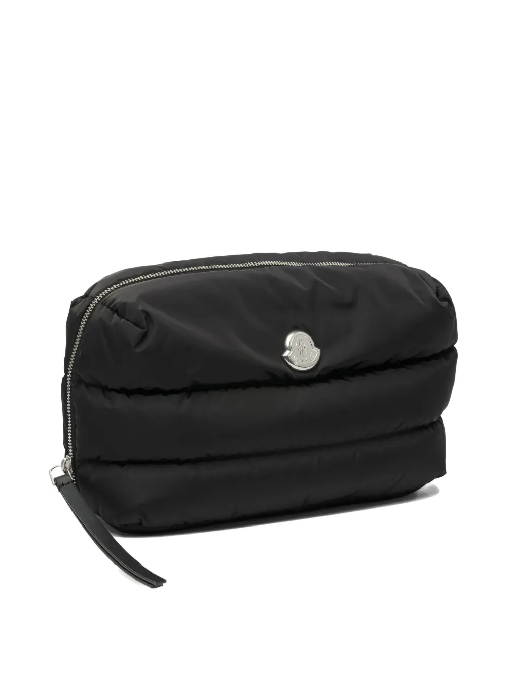 Moncler Quilted-pattern Clutch Bag In Black