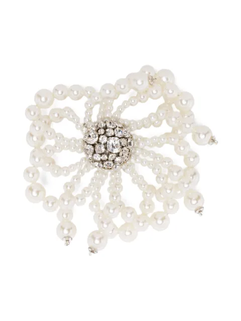 Nº21 pearl crystal brooch