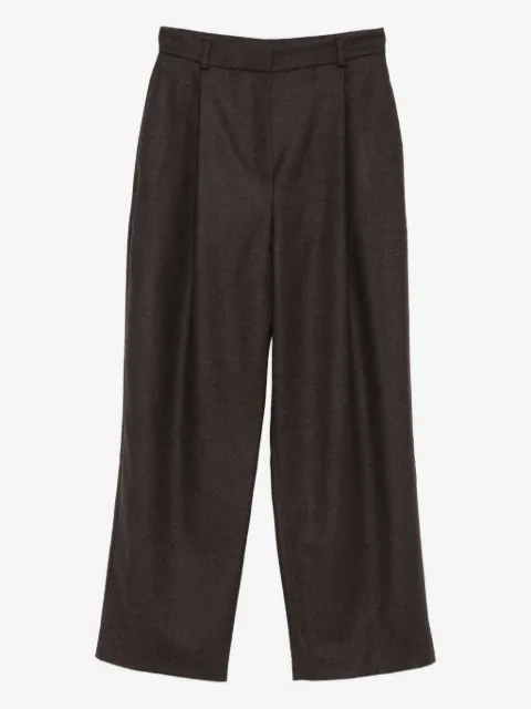 Kiton pantalones de lana con pinzas