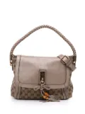 Gucci Pre-Owned 2016-2025 GG Canvas Bella Flap satchel - Brown